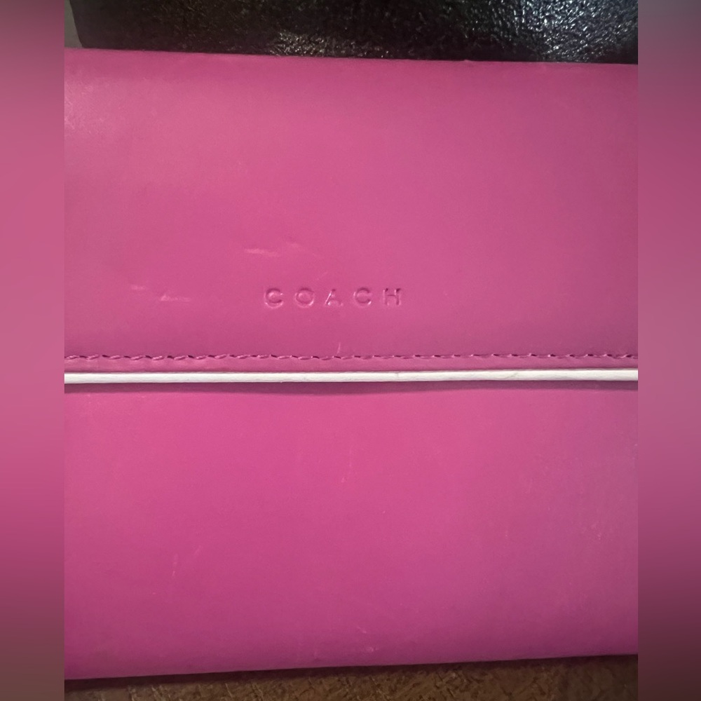 Coach Vintage Pink Fold-Over French Purse Wallet - Picture 14 of 14